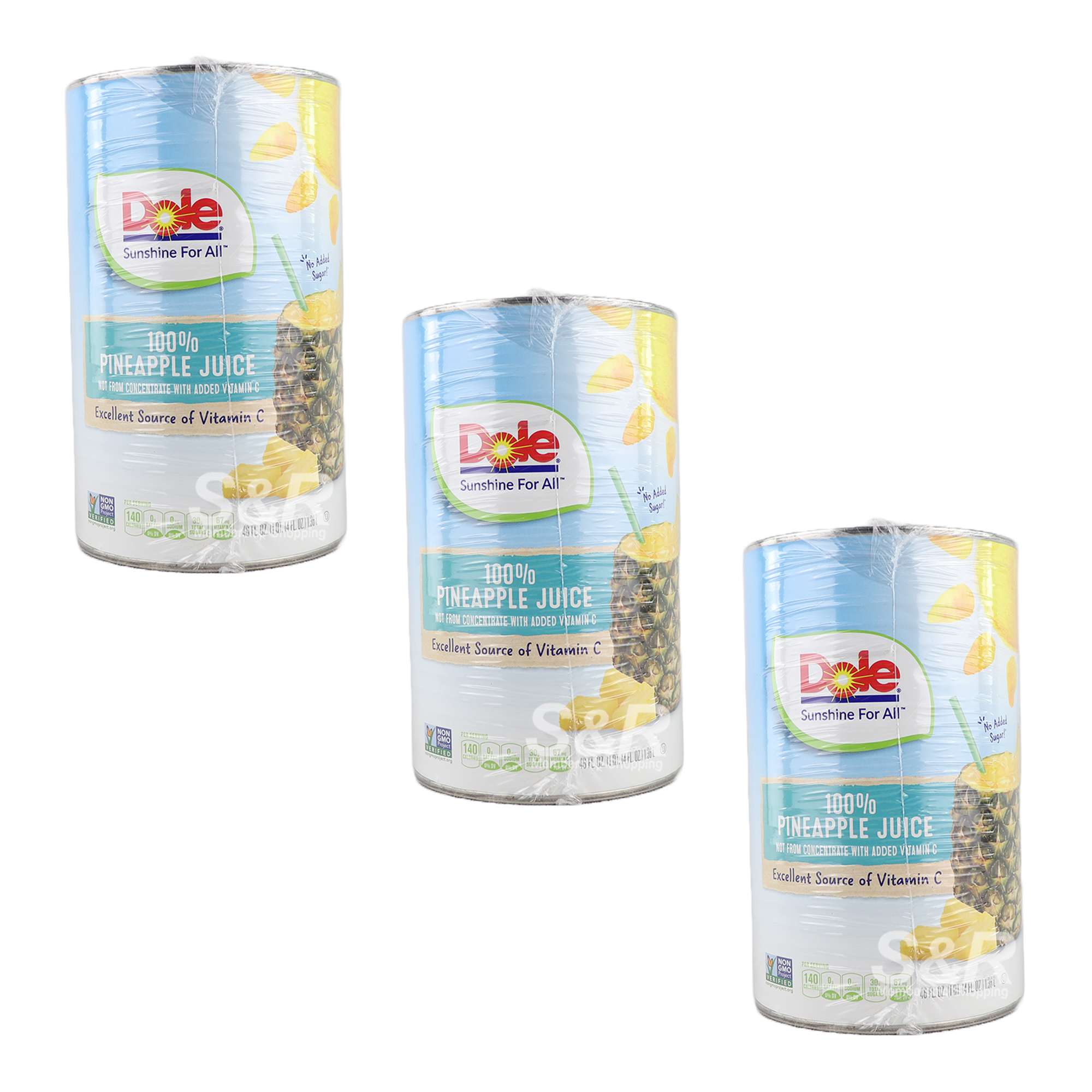 Dole 100% Pineapple Juice 3pcs x 1.36L